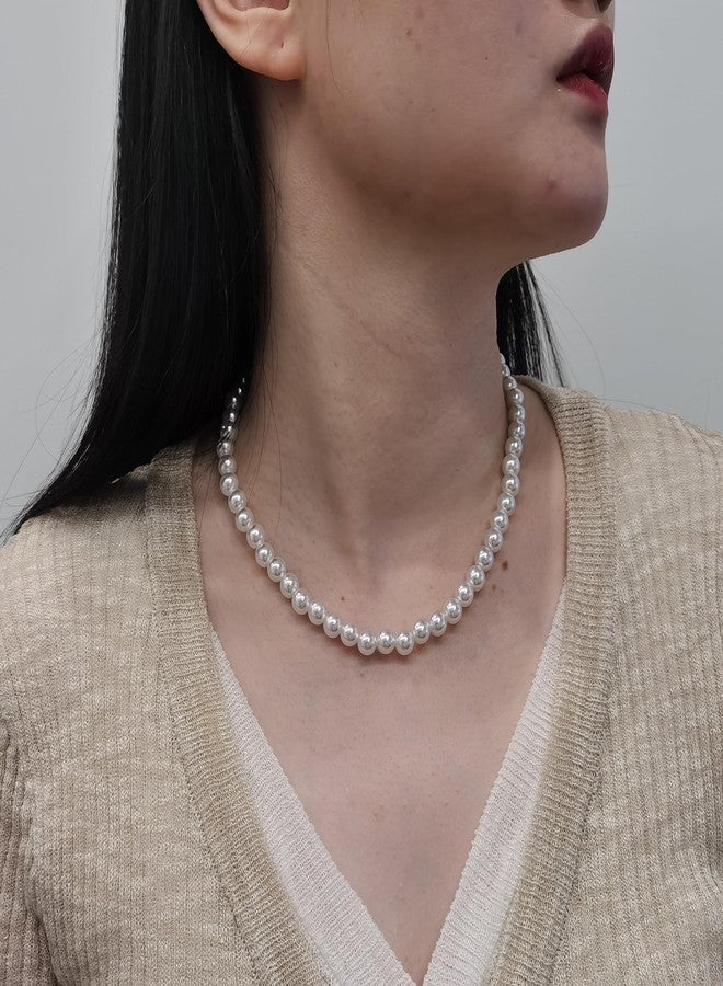 Peutlhomy Pearl Layered Necklaces for Women - Multi-Strand & Bridal Choker Necklace for Wedding Party Jewelry - Image 4